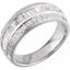 64049:60067:P 14kt White 1 CTW Diamond Anniversary Band