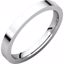 FIR6.5:224218:P Platinum 2.5mm Flat Comfort Fit Band