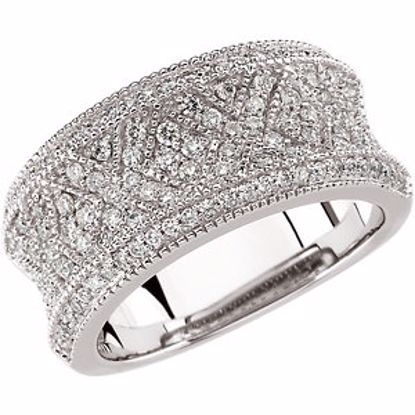 63965:6025:P 14kt White 3/4 CTW Diamond Anniversary Band