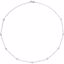 CH191:137782:P 14kt White Cubic Zirconia 18" Necklace
