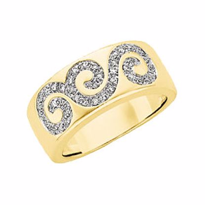 63962:60300:P 14kt Yellow 1/5 CTW Diamond Anniversary Band