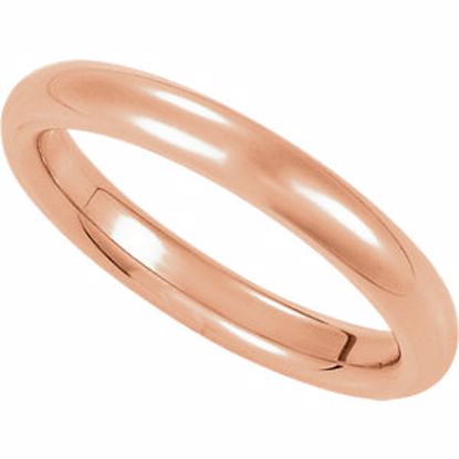 IR7:63616:P 14kt Rose 3mm Comfort Fit Band
