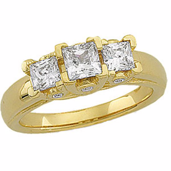 64140:20703:P 14kt Yellow 1 1/3 CTW Diamond Anniversary Ring 