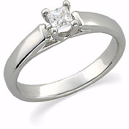 64151:20720:P Platinum 1/4 CTW Diamond Princess Woven Engagement Ring