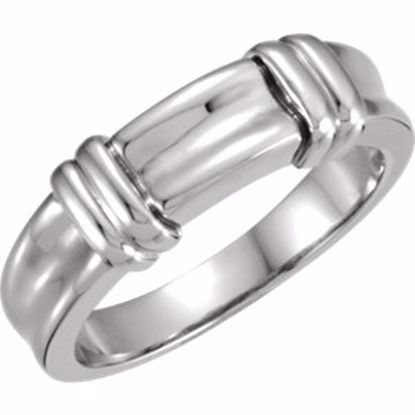 50650:122114:P Platinum Men's 7mm Fancy Band 