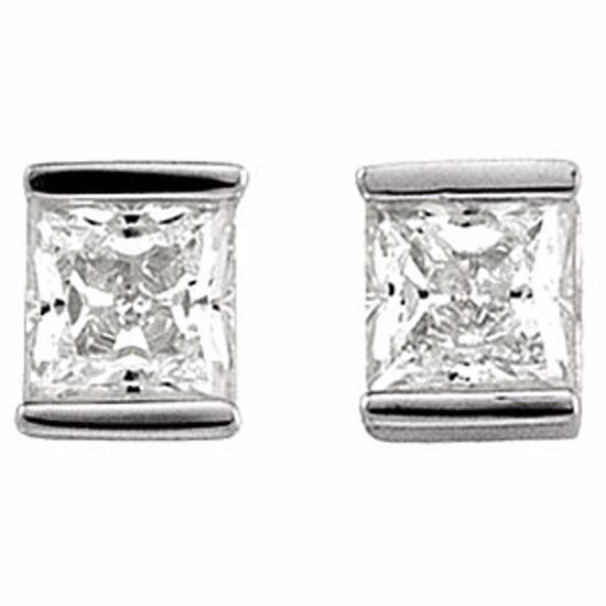 62850:2763320:P Sterling Silver Cubic Zirconia Earrings