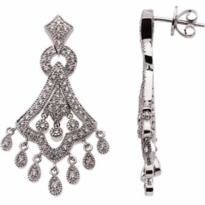 63540:2919120:P 14kt White 3/4 CTW Diamond Earrings