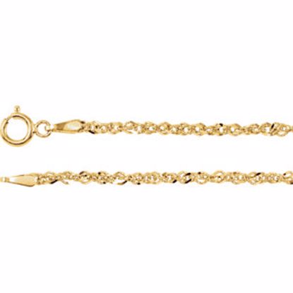 CH765:100003:P 14kt Yellow 1.75mm Sparkling Singapore 16" Chain
