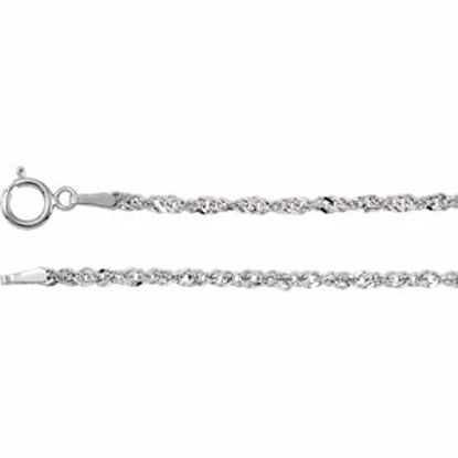 CH765:100006:P 14kt White 1.75mm Sparkling Singapore 18" Chain
