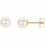 61659:2533580:P 14kt Yellow 6.5-7mm Panache&trade; Freshwater Cultured Pearl Earrings