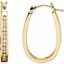 62190:2635390:P 14kt Yellow 1/4 CTW Diamond Inside/Outside Hoop Earrings 