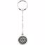 R16885KIT:165103:P Sterling Silver 23mm Star of David Key Chain with Box