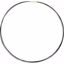 CH728:305669:P Stainless Steel/Black-Coated 7-Strand Cable 16" Chain with 14kt White Clasp
