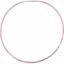 CH735:305667:P Stainless Steel/Pink Cosmos-Coated 7-Strand Cable 18" Chain with 14kt White Clasp
