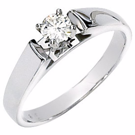 64601:44667:P 14kt White Forever Classic™ Moissanite Engagement Ring