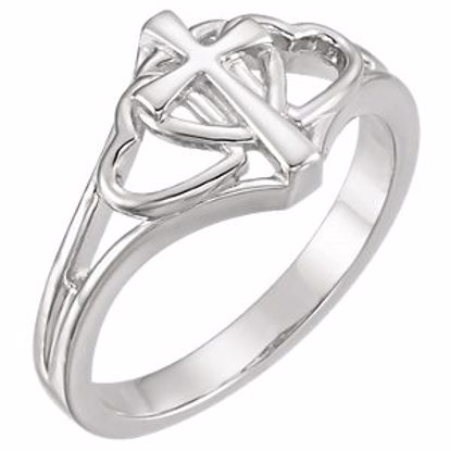 R43009:300040:P Sterling Silver Covenant Hearts&trade; Ring Size 7