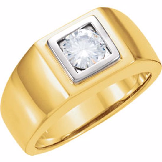 64787:100100:P Men's Solitaire Ring