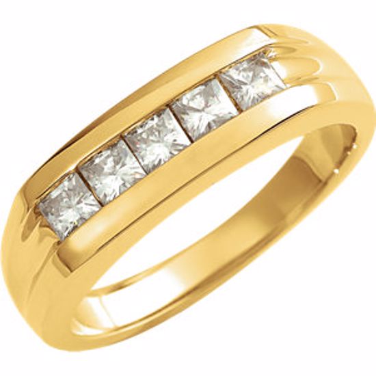 64791:100100:P 14kt Yellow Forever Classic™ Five-Stone Ring