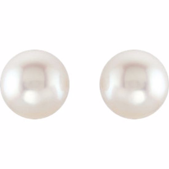 62957:2924540:P 18kt Yellow 15mm Near Round Fine South Sea Pearl Earrings