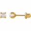 21512:2315730:P Simulated Pearl Inverness Piercing Earrings