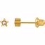 21514:2315760:P Star Accented Inverness Piercing Earrings