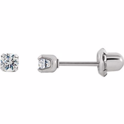 21522:2315320:P Stainless Steel 3mm Round Piercing Earrings