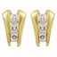 61693:2517300:P 14kt Yellow 1 1/8 CTW Diamond 3-Stone Earrings