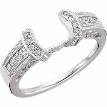 64872:60001:P 14kt White 1/4 CTW Diamond Ring Enhancer