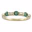 64890:60001:P 14kt Yellow 1/6 CTW Emerald & Diamond Anniversary Band
