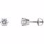 62944:2794520:P 14kt White 5.25mm Cubic Zirconia Stud Earrings