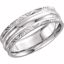 50675:60005:P 14kt White 6mm Comfort-Fit Band Size 7