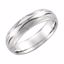 50678:5001:P 14kt White 6mm Patterned Band Size 6
