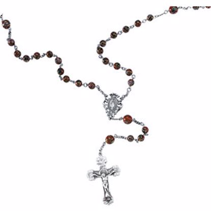 R41858KIT:252385:P Red Cloisonne Rosary