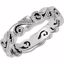 50539:100018:P 14kt White 4.5mm Band Size 7