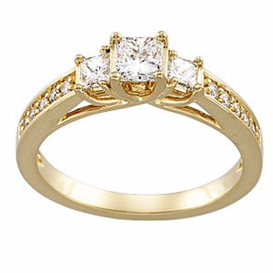 64722:60001:P 14kt Yellow 7/8 CTW Diamond Engagement Ring 