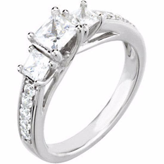 64722:60002:P 14kt White 7/8 CTW Diamond Engagement Ring 