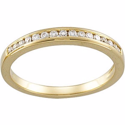 64723:60003:P 14kt Yellow 1/5 CTW Diamond Band