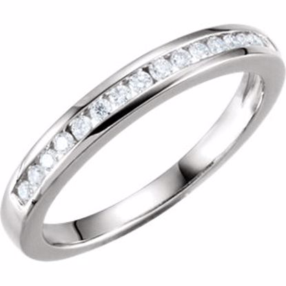 64723:60004:P 14kt White 1/5 CTW Diamond Band