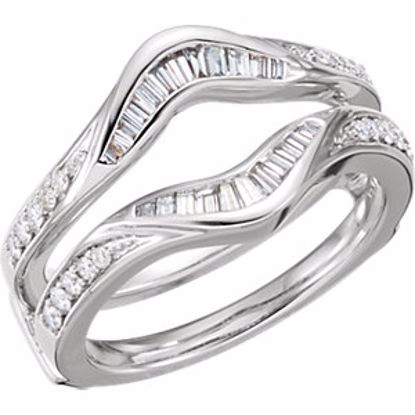 64853:60002:P 14kt White 1/2 CTW Diamond Ring Guard