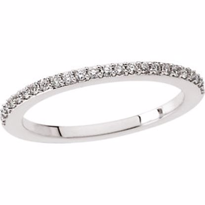 64765:60002:P 14kt White 1/5 CTW Diamond Band