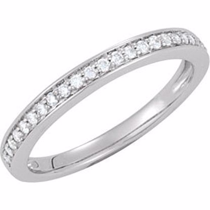 64940:60002:P 14kt White 1/5 CTW Diamond Band