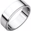 FE8:32937:P Platinum 6mm Flat Edge Band