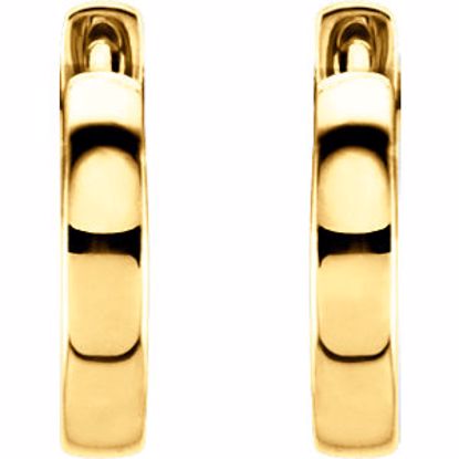 20007:27504500:P 14kt Yellow 14mm Hinged Hoop Earrings