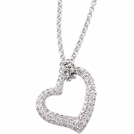 64972:60001:P Diamond Heart Necklace