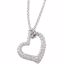 64972:60001:P Diamond Heart Necklace