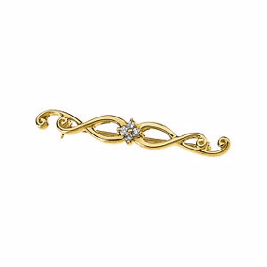 65099:100100:P Diamond Brooch