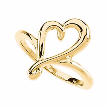 50692:100001:P Open Heart Ring