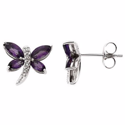 65147:60001:P Dragonfly Earrings