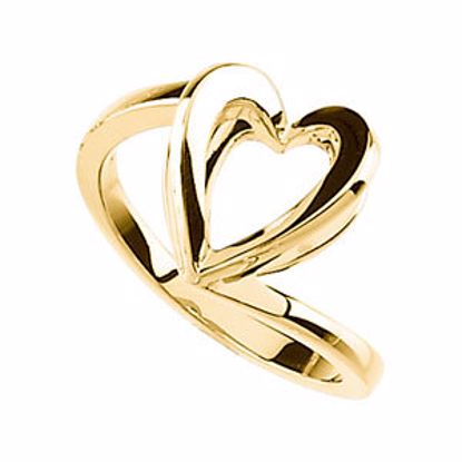 50695:100004:P Shadow Box Heart Ring