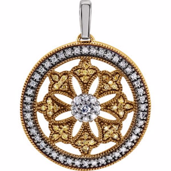 65077:60001:P Diamond Ferris Wheel Design Pendant